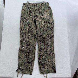 US Navy Type III Cargo Pants Mens M 32x31 Green NWU AOR2 Digital Camo Ripstop